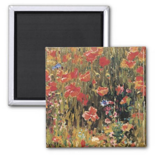 Poppies by Robert Vonnoh Vintage Impressionism Magnet