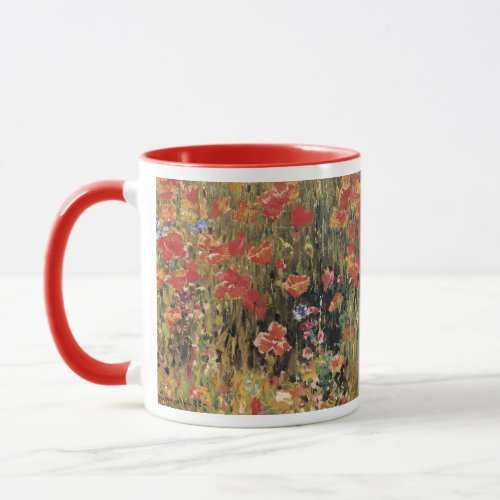 Poppies by Robert Vonnoh Vintage Impressionism Mug