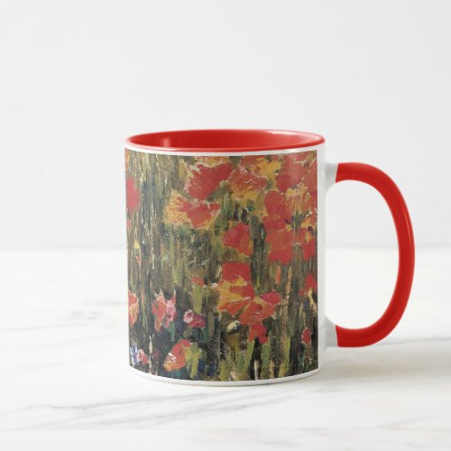 Poppies by Robert Vonnoh Vintage Impressionism Mug