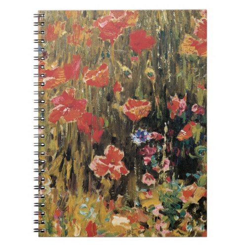 Poppies by Robert Vonnoh Vintage Impressionism Notebook