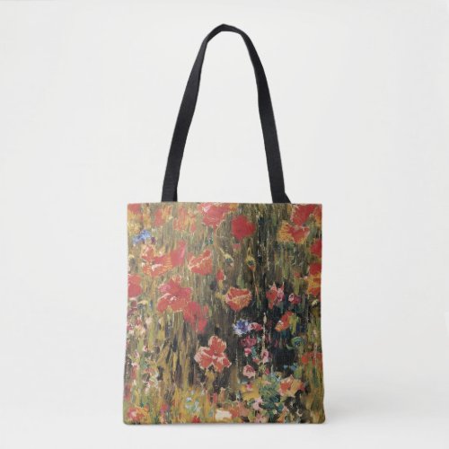 Poppies by Robert Vonnoh Vintage Impressionism Tote Bag