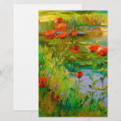 Poppies by the pond (Front/Back)