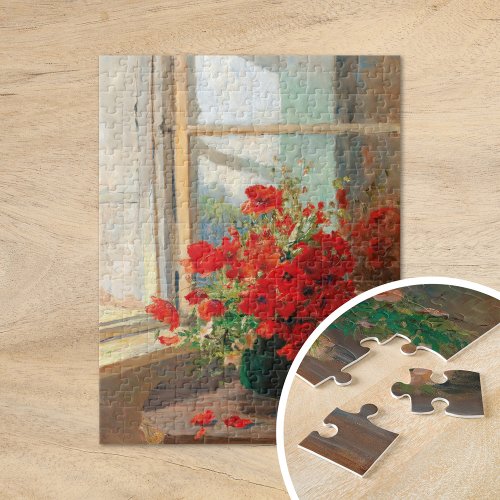 Poppies by the Window  Olga Wisinger_Florian Jigsaw Puzzle