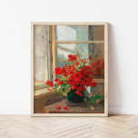 Poppies By The Window | Olga Wisinger-florian Poster at Zazzle