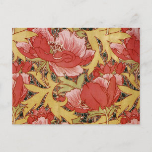 Poppies by William Morris Postcard