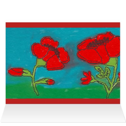 Poppies Cards (Inside Horizontal (Top))