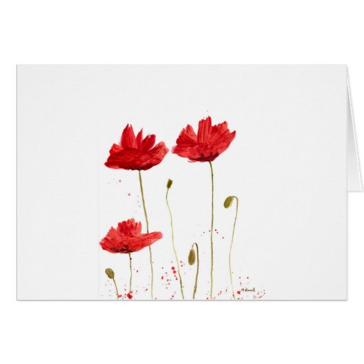 Poppies Cards (Front Horizontal)