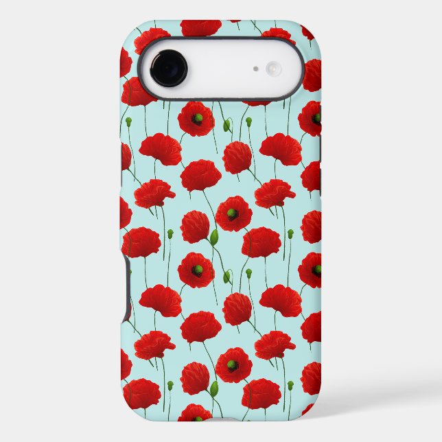 Poppies Case-Mate iPhone Case (Back)