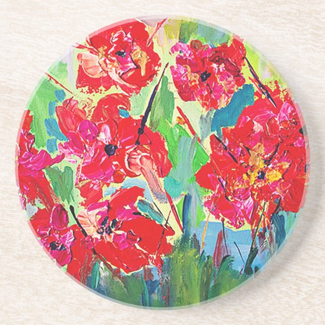 Poppies Coaster (Front)