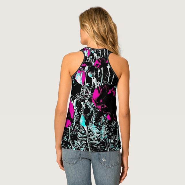 Poppies dark top (Back Full)