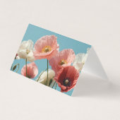 Poppies field against a blue soft sky (Front)