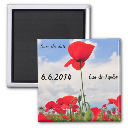 Poppies field magnet