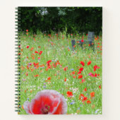 Poppies Field with Bench EDS Notebook (Front)