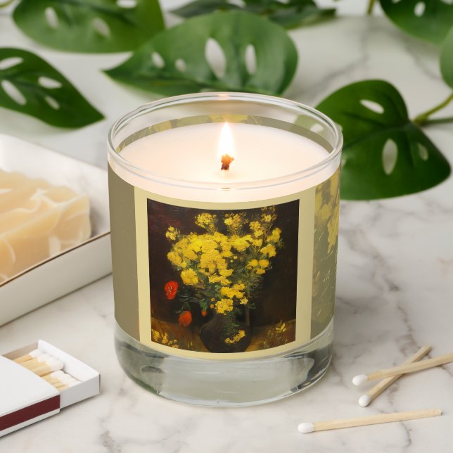 Poppies Fine Art Inspired Scented Candle – Museum  (Lit)