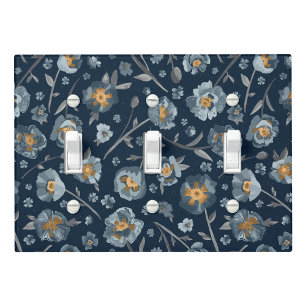 Poppies Floral Pattern Decor Light Switch Cover