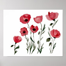 Poppies- Floral Print