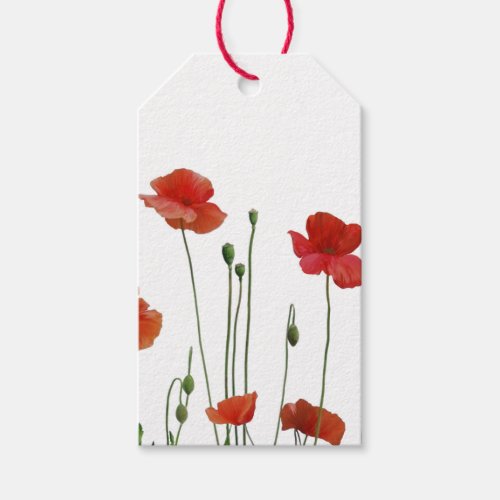 Poppies Gift Tags