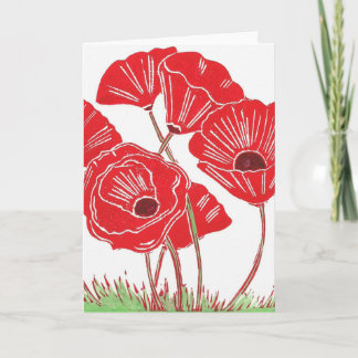 Poppies Greeting Card