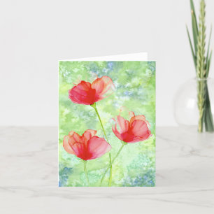 Poppies Greeting Card
