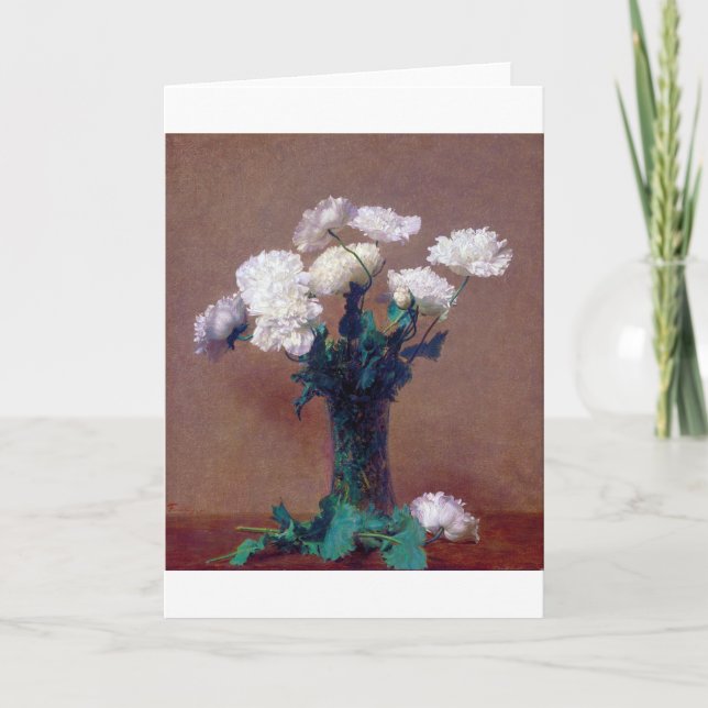 Poppies, Henri Fantin-Latour Card (Front)