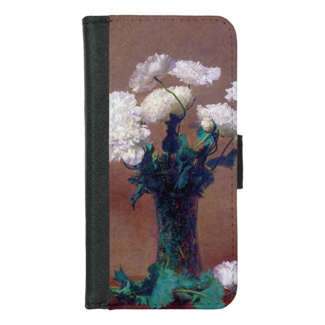 Poppies, Henri Fantin-Latour iPhone Wallet Case (Front)