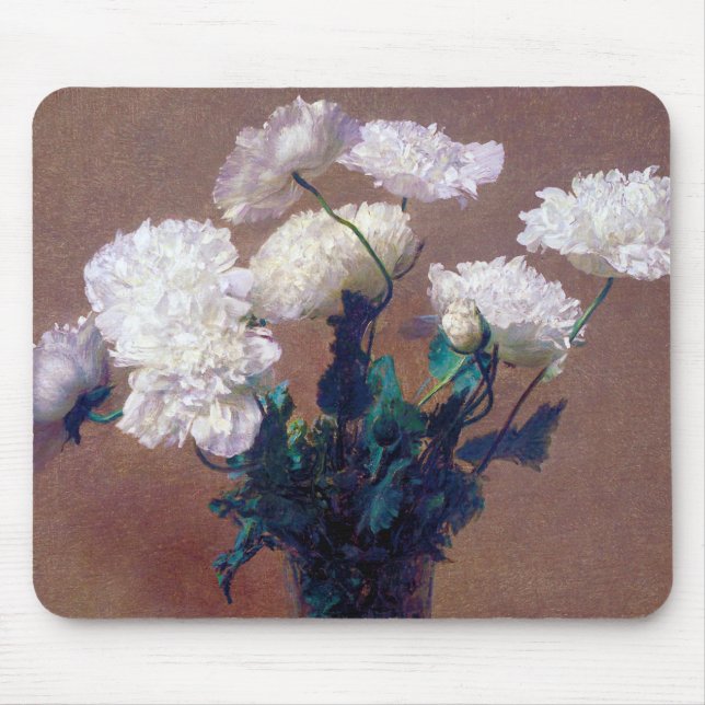 Poppies, Henri Fantin-Latour Mouse Pad (Front)