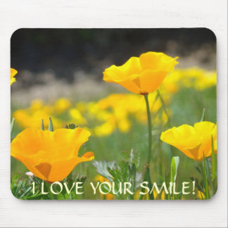 Poppies i LOVE YOUR SMILE! Mousepad gifts