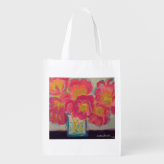 Poppies in Bloom Reusable Grocery Bag