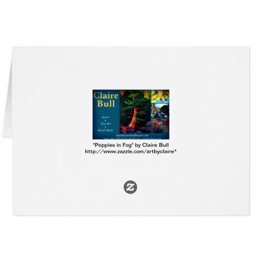 Poppies in Fog (Back Horizontal)