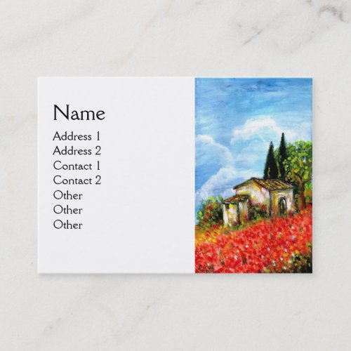 POPPIES IN TUSCANY BUSINESS CARD
