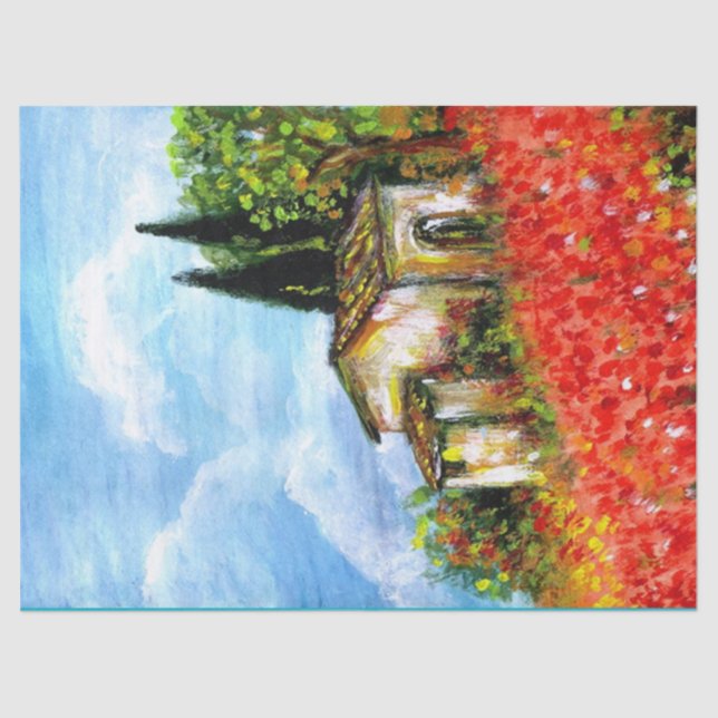 POPPIES  IN TUSCANY TISSUE PAPER (Front)