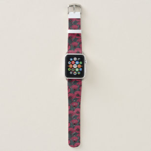 Poppies in Viva Magenta  Apple Watch Band