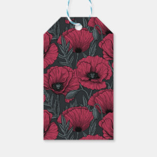 Poppies in Viva Magenta Gift Tags