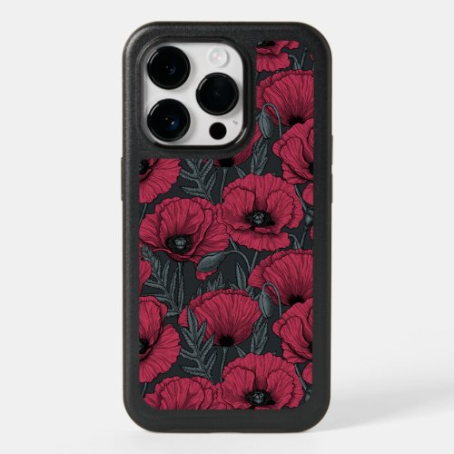Poppies in Viva Magenta  OtterBox iPhone 14 Pro Case