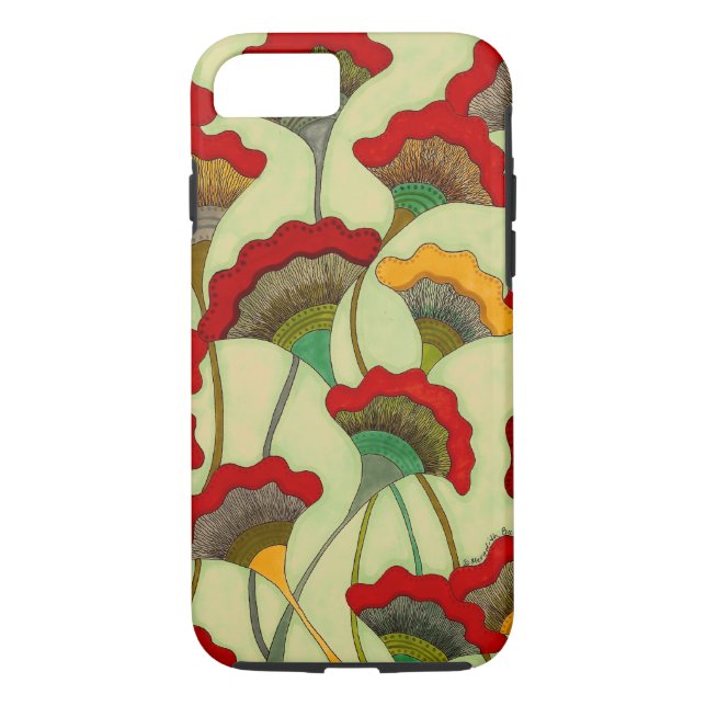Poppies - iPhone 7 Case, Tough Case-Mate iPhone Case (Back)