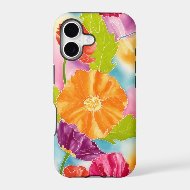 Poppies Iphone Case (Back)