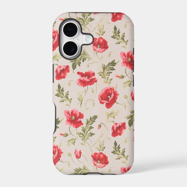 Poppies Iphone Case (Back)