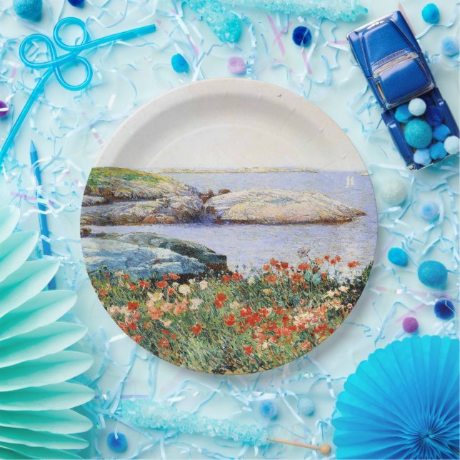 Poppies, Isles of Shoals, Paper Plates (Party)