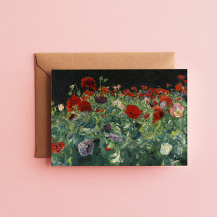 Poppies John Singer Sargent Card