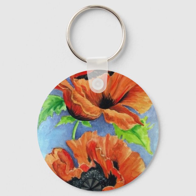 Poppies Keychain (Front)