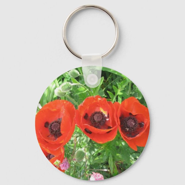 Poppies/keyring Keychain (Front)