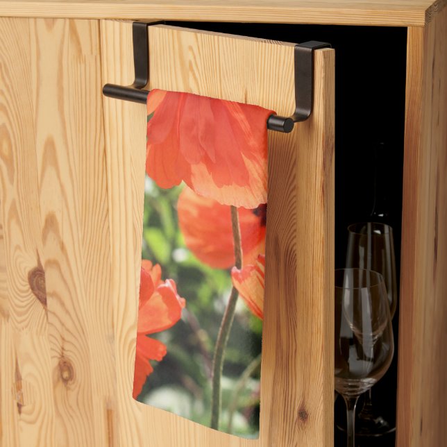 Poppies Kitchen Towel (Thirds Fold)