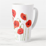 Poppies Latte Mug at Zazzle