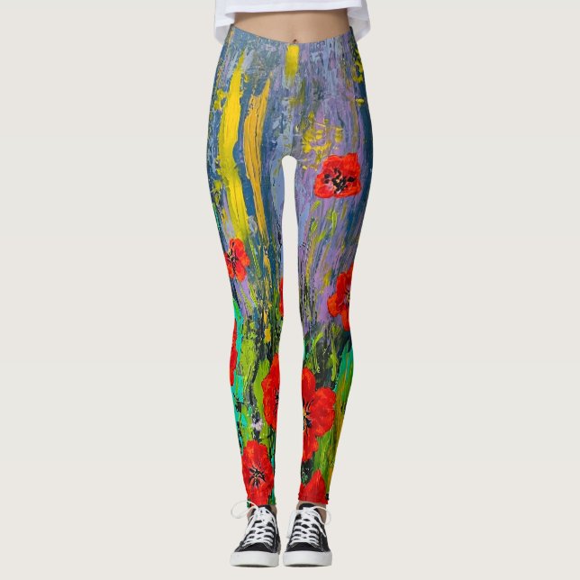 Poppies Leggings (Front)