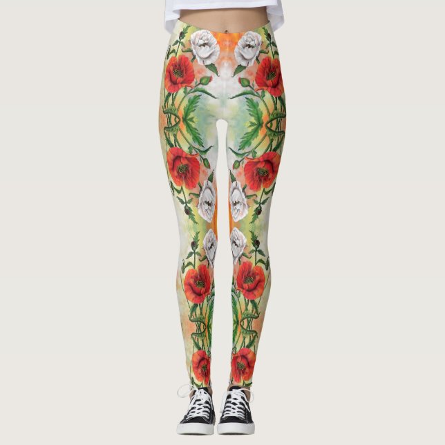 Poppies Leggings (Front)