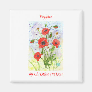 'Poppies' Magnet
