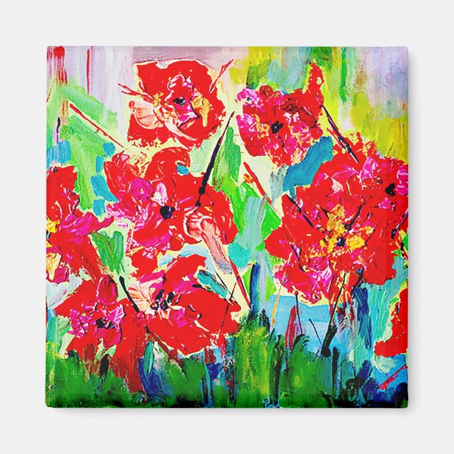 Poppies Magnet (Front)