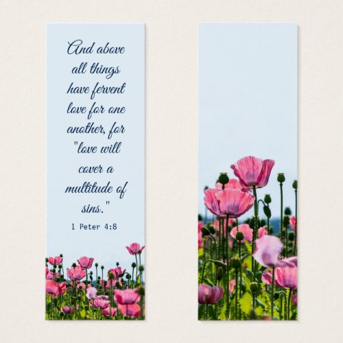 Poppies Marsala Floral Elegant Bible Verse