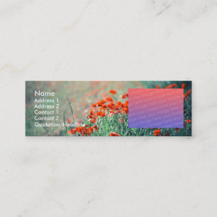 Poppies   mini business card