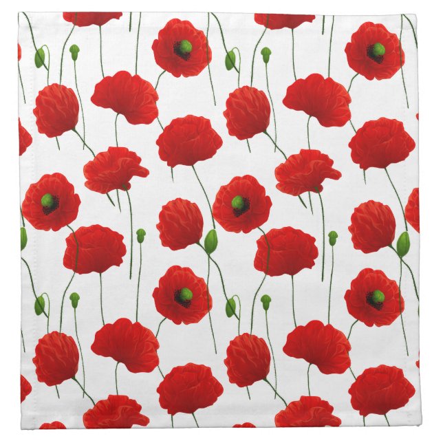 Poppies Napkin (Front)